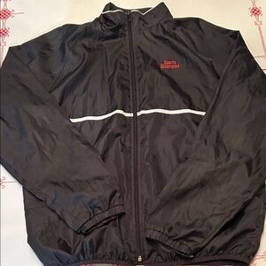 Sports Illustrated Black Windbreaker with Red Logo